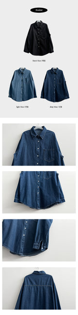 Forring Overfit Daily デニムシャツ