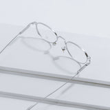 Knouun Round titanium glasses CODE. 102. C Sizzy silver