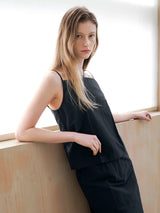 (BL-4334)MOI SET-UP BACK BUTTON BLOUSE