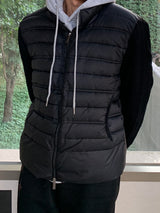 Pin-to-way knit padding