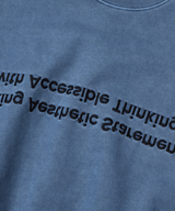 P.Basic cross Sweatshirt _ Smoke blue 