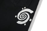 Back Logo Artwork Denim Pants (BLACK)
