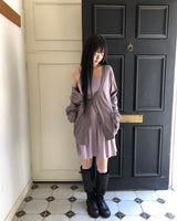 Henil Ribbon Pocket Cardigan