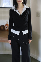 Tuel Wrap Eyelet Cotton Pants