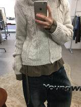 クチュールケーブルニットカーディガン (3color)