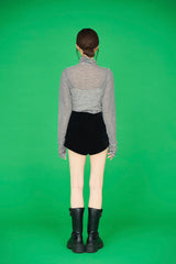 ロングスリーブハイネックボーダーTシャツ / Long sleeve high neck border TEE