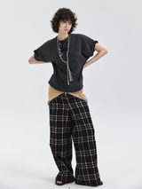 That's neat - CHECK PANTS Convertible Tartan Trousers