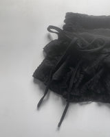 Reina Frill Laced Skirt (Black)
