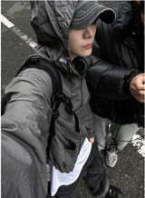 arc-in crop hood windbreaker