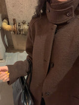 【MADE】レンターウールハンドメイドロングコート