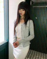 Rohin Frill Ribbed Cardigan