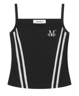 パルスセットアップレースタンクラインスリーブレス (2COLOR)