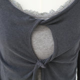 Ellen Keyhole Front Tee 233237267