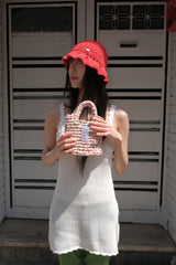 Flower Mini Hand Bag - Yellow