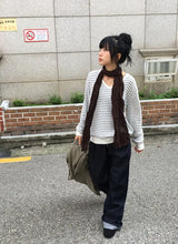Vino Pleated Long Muffler