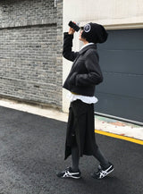 (WOOL) D-RING UNBALANCE SKIRT