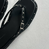 chaytin Studded Strap Thong Sandals