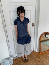 Akio Parachute Roll-up Capri Bermuda Pants