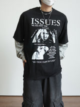 イシューズレイヤードオーバーロングスリーブTシャツ3C