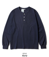 26SS★ Stable Henley Neck Long Sleeve T-Shirt