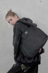 4WAY SIGNATURE LOGO TOTE BAG (Black denim)