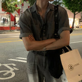 LMN Age Cooling Linen Denim Set-up Jacket (3 colors)