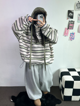 スウェットバルーンバックポイントロングパンツ🤎🖤🩶3COLOR