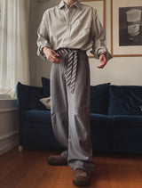 Murphy Tie Belt Balloon Slacks