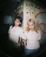 ステッチ Tシャツ ピンク