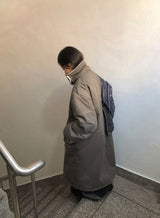 Panbi Wool Long Bomber Jacket