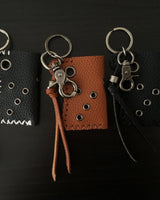 Kuhing アイレットステッチレザーカラビナ