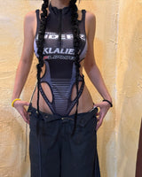 racing track bodysuit monokini
