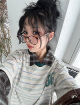 ラッキーストライプオーバーサイズフィット半袖Tシャツ