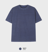 Look Taper Heavy Pigment Semi Cropped Plain Short Sleeve
