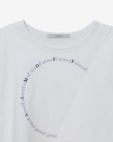 サークルレタリング 1/2 Tシャツ [ ホワイト ]