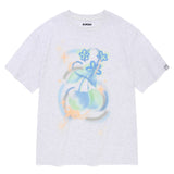 チェリーブラーグラフィックTシャツ[メランジグレー]