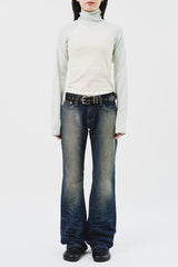 (W) Wave Bootscut Denim