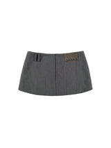 クラシックパッデドミニスカート (GREY)