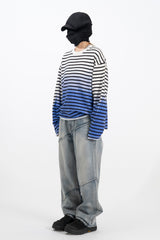 ペトリーグラデーションクロップ長袖Tシャツ