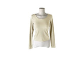 Baol Halter Frill Sleeveless Long Sleeve T-Shirt Set