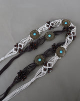 Ethnic bohemian hippie strap belt