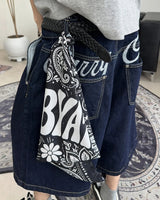 Foen Stitch Bermuda Denim Pants