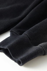 Vintage Spray-Dyed Zip Up Hoodie - Black