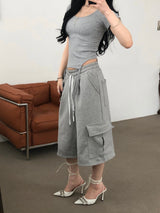 Cubic Bermuda pants