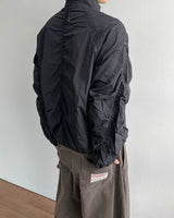 Lesson Shirring Wind Jacket
