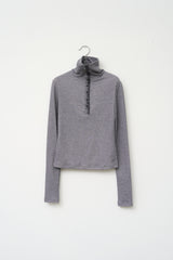 (W) Iron High Button Top