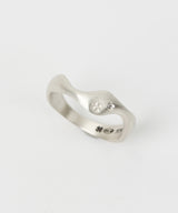 Clover wave ring W (925 silver)