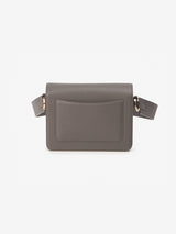 ISLE MINI shoulder leather bag / Mud Grey