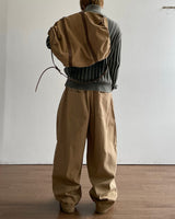 Volume Rivet Cotton Pants