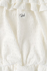 Pure frill blouse_ivory